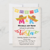 Invitation de Fiesta Post Mariage mexicaine (Devant)