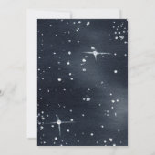 Invitation de fille astronaute de l'espace hors de (Dos)