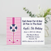 Invitation de fille d'Ancre (Debout devant)