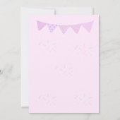 Invitation de fille d'anniversaire | carte personn (Dos)