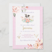 Invitation de fille d'anniversaire de Baryard de (Devant)