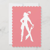 Invitation de fille d'anniversaire Pirate (Dos)