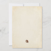 Invitation de fille de cerf pour premier anniversa (Dos)