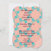 Invitation de fille de geisha et de fête (Dos)