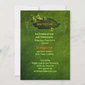 Invitation de fille de la fête shamrock - Personna (Dos)