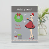 Invitation de Fille de Noël (Debout devant)