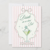 Invitation de Fille d'Honneur 'Bride in a Tini Bit (Devant)