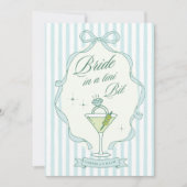 Invitation de Fille d'Honneur 'Bride in a Tini Bit (Devant)