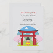 Invitation de fille japonaise (Devant / Derrière)