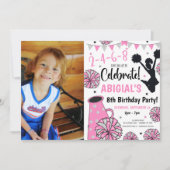 Invitation de fille Pom-pom girl (Devant)