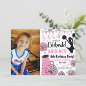 Invitation de fille Pom-pom girl (Debout devant)