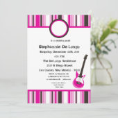 Invitation de fille Rocker 5x7 (Debout devant)