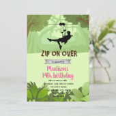 Invitation de fille Zipline (Debout devant)