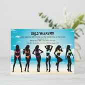 Invitation de filles bikini (Debout devant)