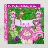 Invitation de filles dans la jungle du 5e annivers (Devant / Derrière)