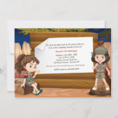 Invitation de filles de camping (Devant)