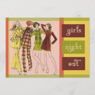 Invitation De filles de nuit cru les années 70