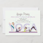 Invitation de filles de Yoga (Devant)