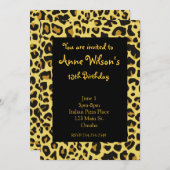 Invitation de filles d'impression de Jaguar (Devant / Derrière)