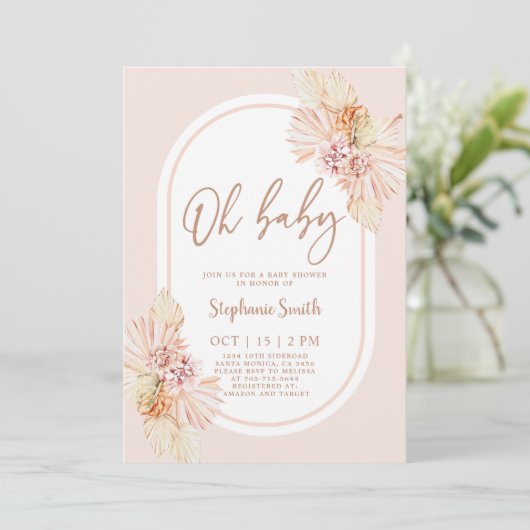 Invitation de filles du désert de Boho Blush (Debout devant)