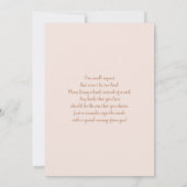 Invitation de filles du désert de Boho Blush (Dos)