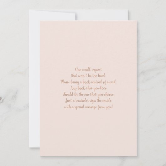 Invitation de filles du désert de Boho Blush (Dos)