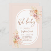 Invitation de filles du désert de Boho Blush (Devant / Derrière)