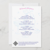 Invitation de Filleul pour un thème de Coquillage  (Dos)
