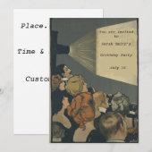 Invitation de film ancien (Devant / Derrière)