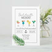 Invitation de fin de semaine à thème plage (Debout devant)