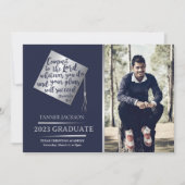 Invitation de fin d'études 2023 avec une citation  (Devant)