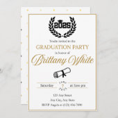 Invitation de fin d'études 2025 (Devant / Derrière)