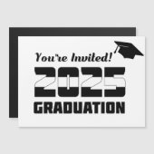 Invitation de fin d'études 2025 moderne Vous êtes  (Devant / Derrière)