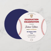 Invitation de fin d'études de baseball (Devant / Derrière)