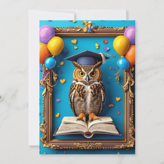 🦉 Invitation de fin d'études de la Chouette Intel (Devant)