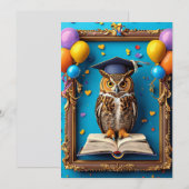 🦉 Invitation de fin d'études de la Chouette Intel (Devant / Derrière)