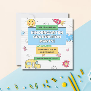 Invitation de fin d'études de la mignonne maternel