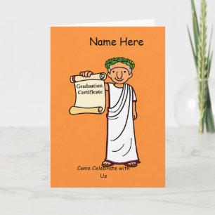Invitation de fin d'études de la Rome antique Clas