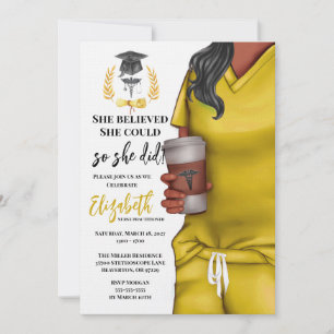 Invitation de fin d'études de l'école de médecine