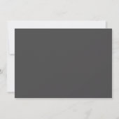 Invitation de fin d'études de typographie moderne (Dos)