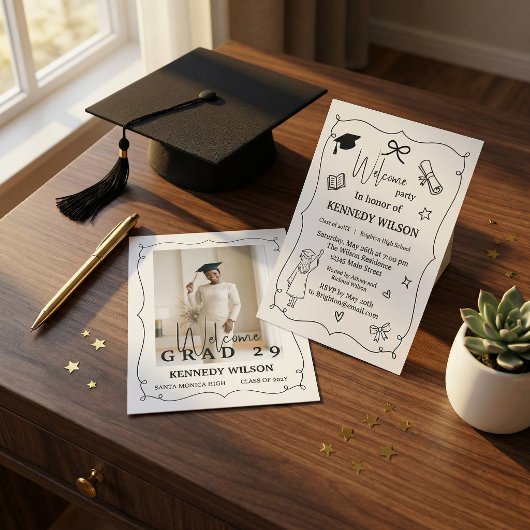 Invitation de fin d'études minimale | Promotion 20