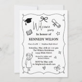 Invitation de fin d'études minimale | Promotion 20 (Devant)
