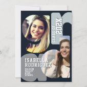 Invitation de fin d'études moderne (Devant)