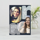 Invitation de fin d'études moderne (Debout devant)