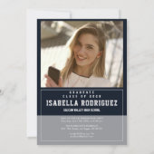 Invitation de fin d'études moderne (Dos)