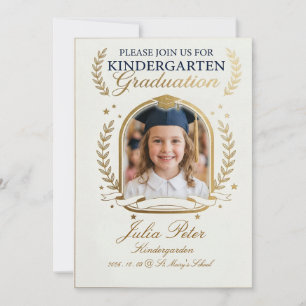 Invitation de fin d'études pour enfants, maternell