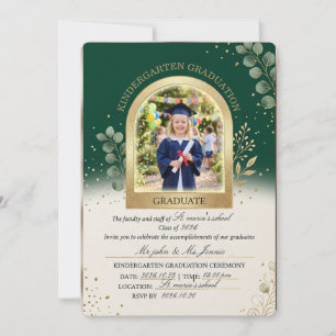 Invitation de fin d'études pour enfants, maternell