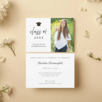 Invitation de fin d'études pour la classe supérieu