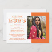 INVITATION DE FIN D'ÉTUDES PROMOTION 2026 CLASSIQU (Devant)