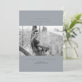 Invitation de fin d'études Serif Clean (Debout devant)